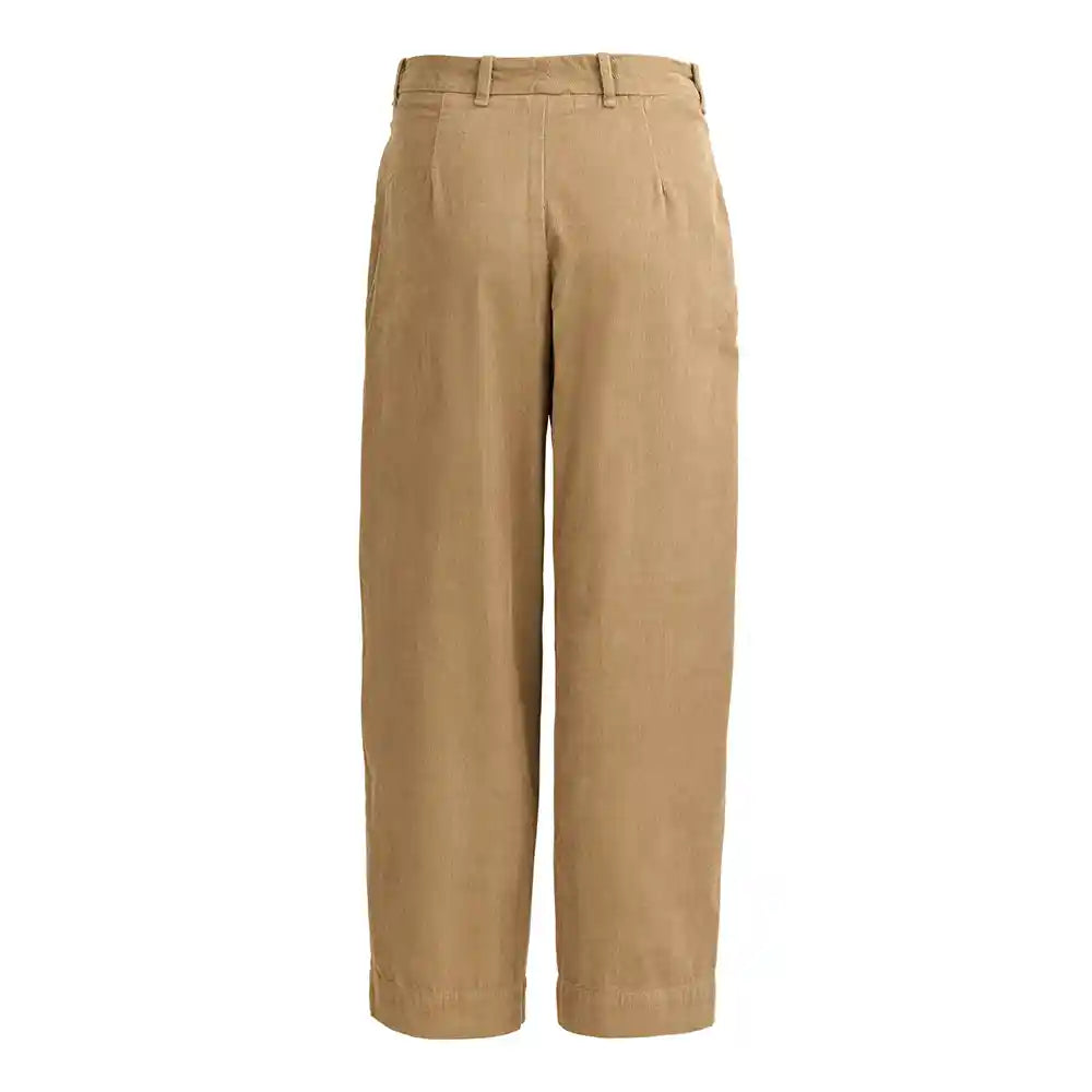 Pantaloni Donna di Velluto Camel