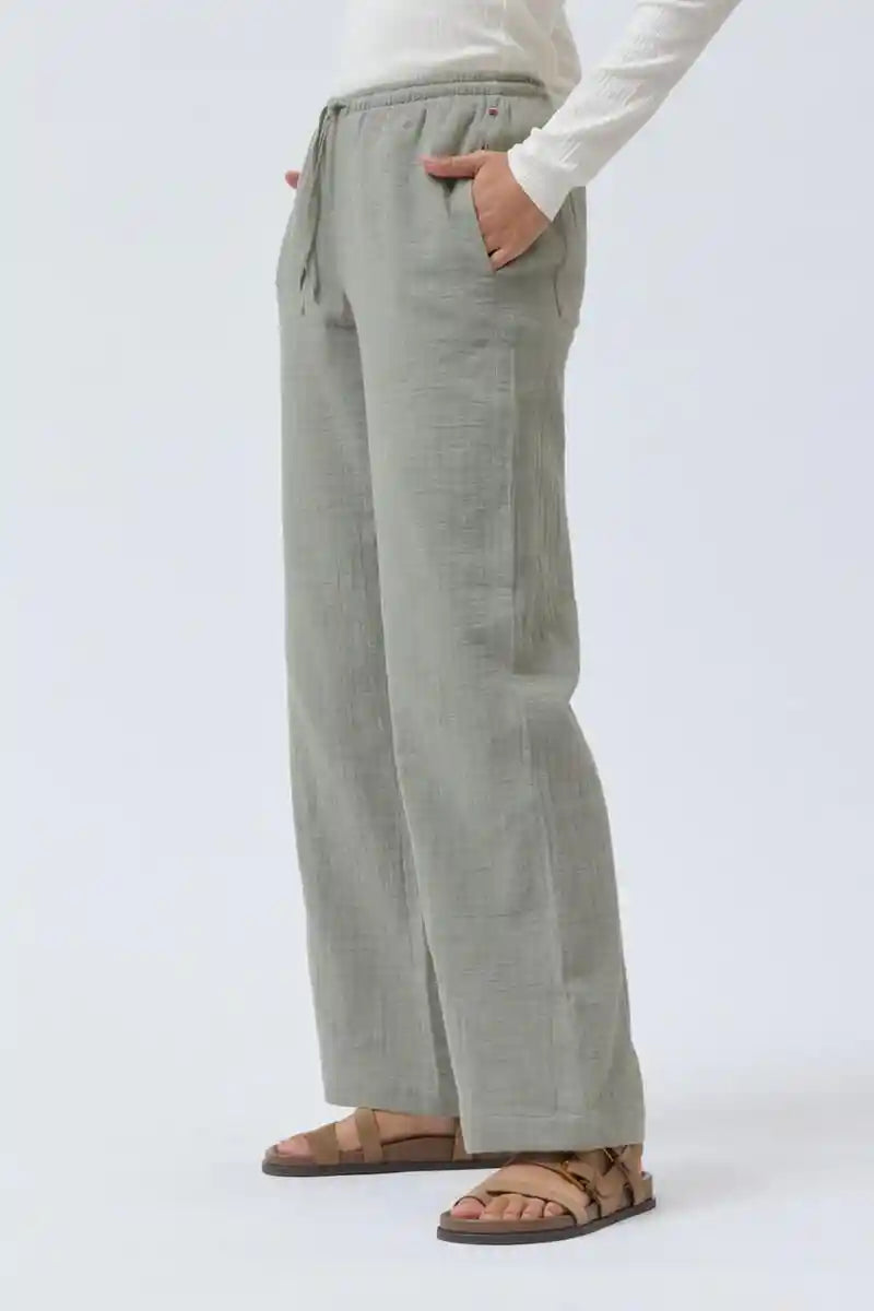 Pantalone in mussola di cotone bio