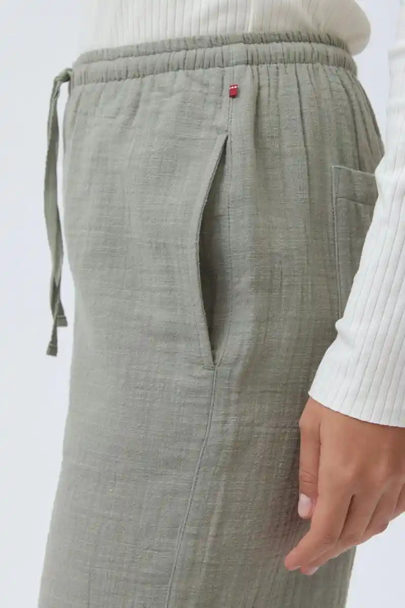 Pantalone in mussola di cotone