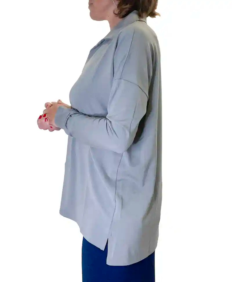 polo donna tessuto viscosa di bamboo