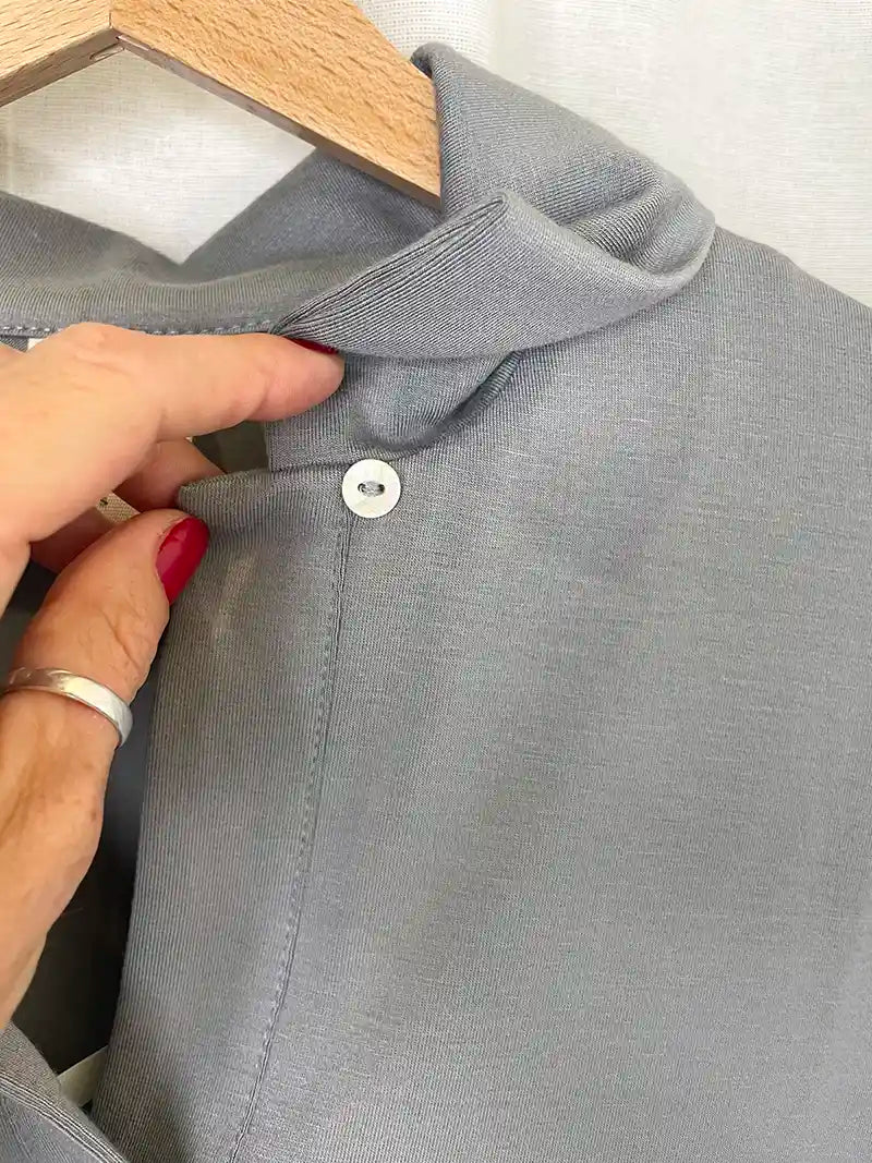 polo donna tessuto viscosa di bamboo