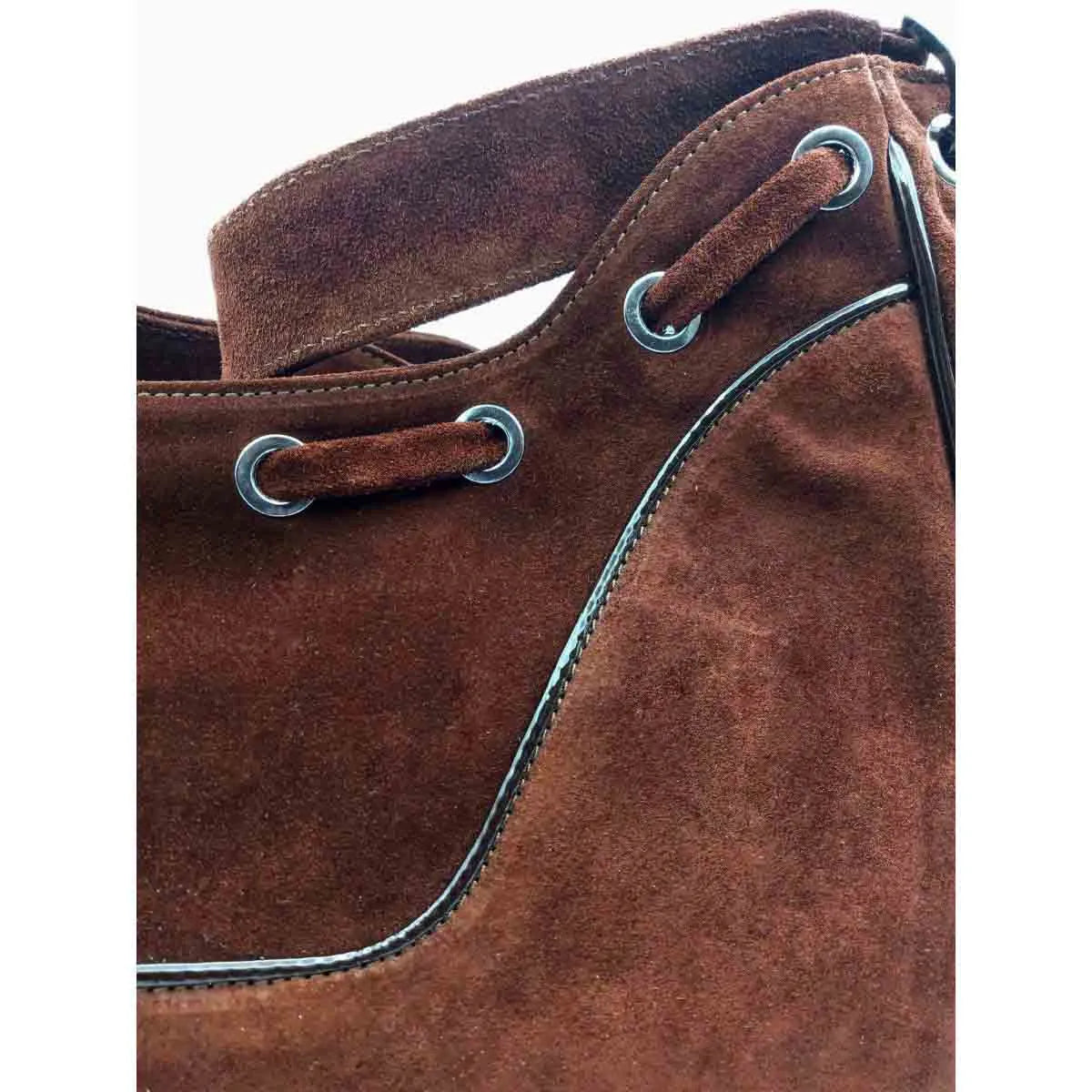 Borsa Vintage in camoscio