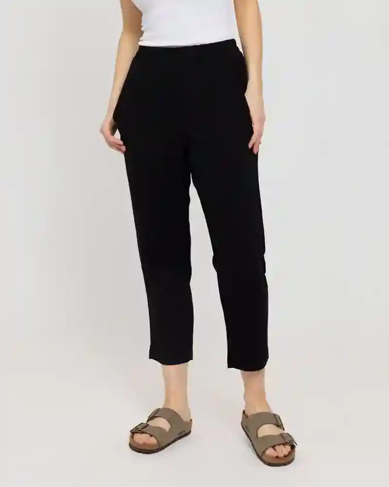 Pantalone donna a sigaretta nero