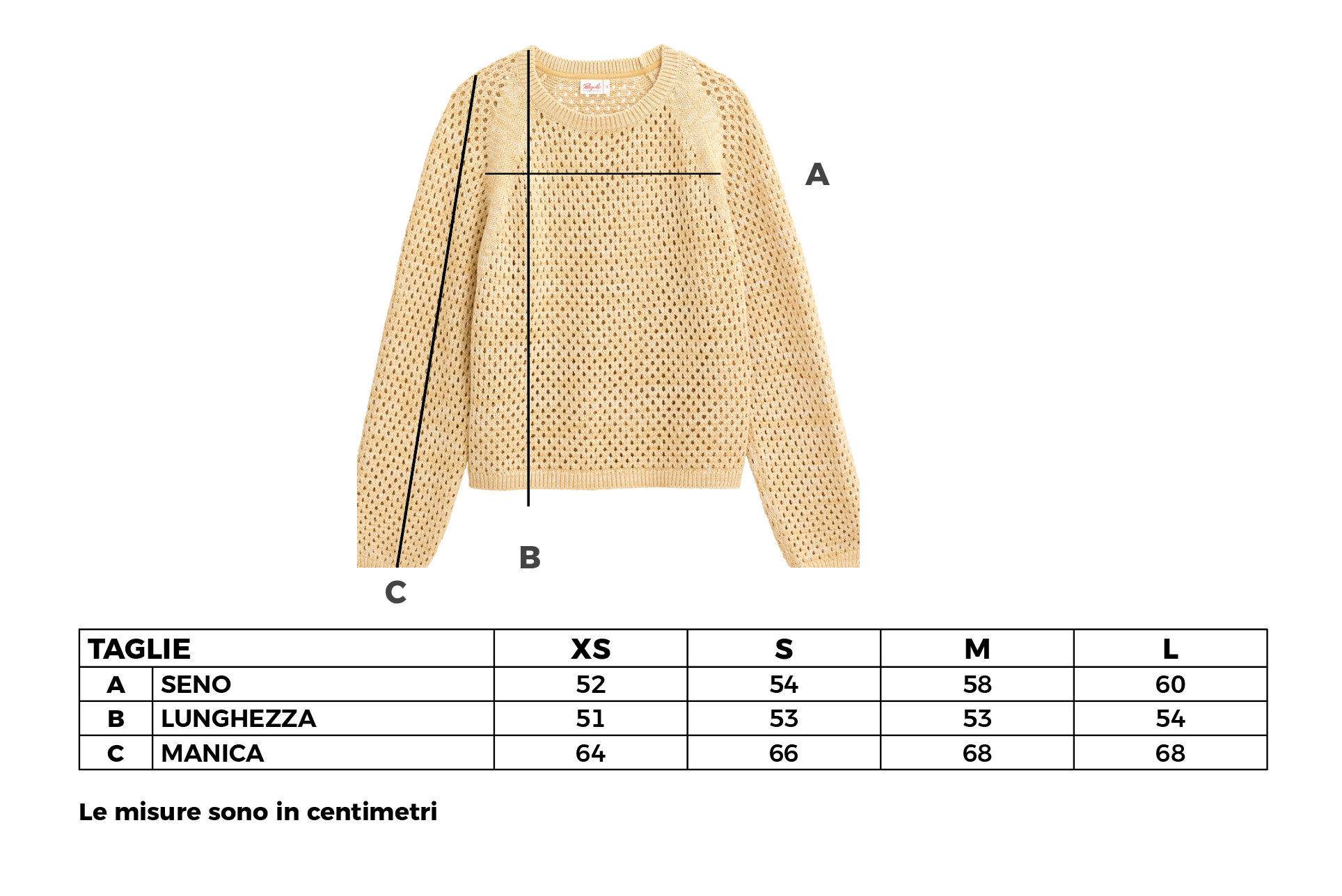 Maglioncino cotone bio traforato giallo