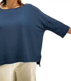 Maglietta Donna con manica a 3/4 in viscosa di bamboo.