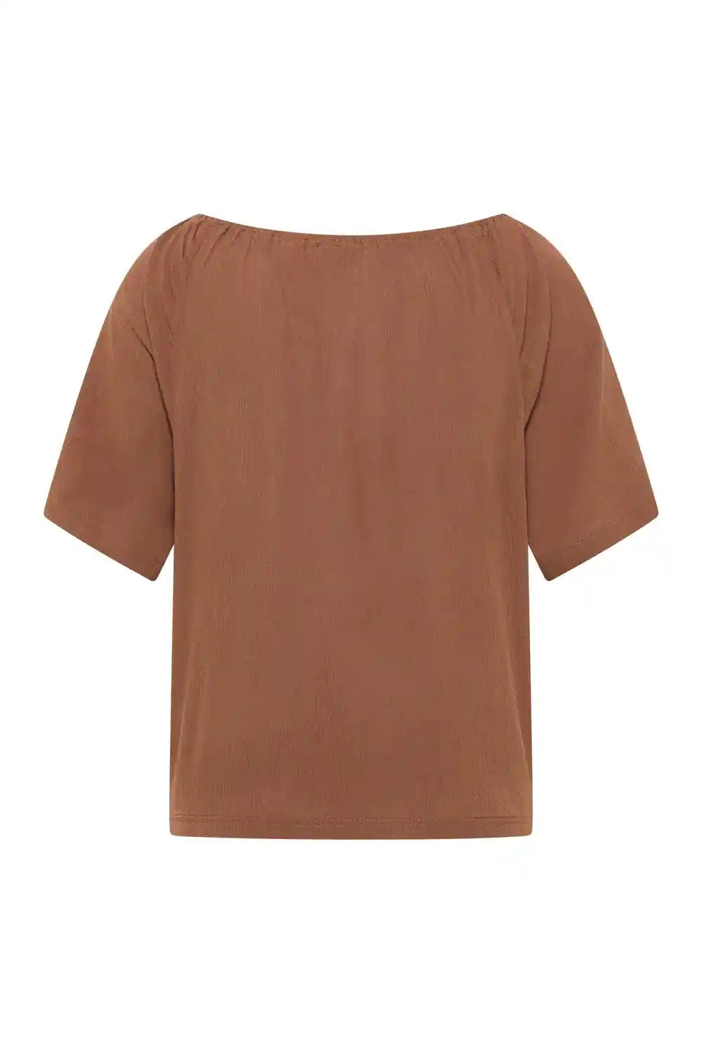 Blusa viscosa EcoVero scollo spalle coperte retro