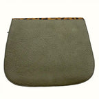 Borsa in pelle scamosciata con tracolla regolabile