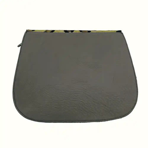 Borsa in pelle scamosciata con tracolla color viola