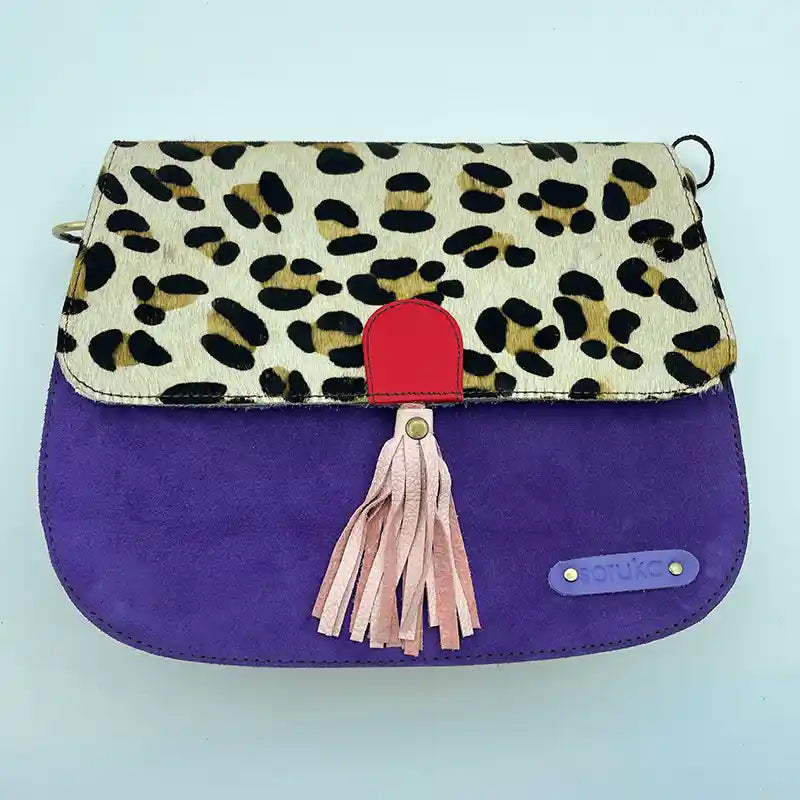 Borsa Soruka Scamosciata con Animalier