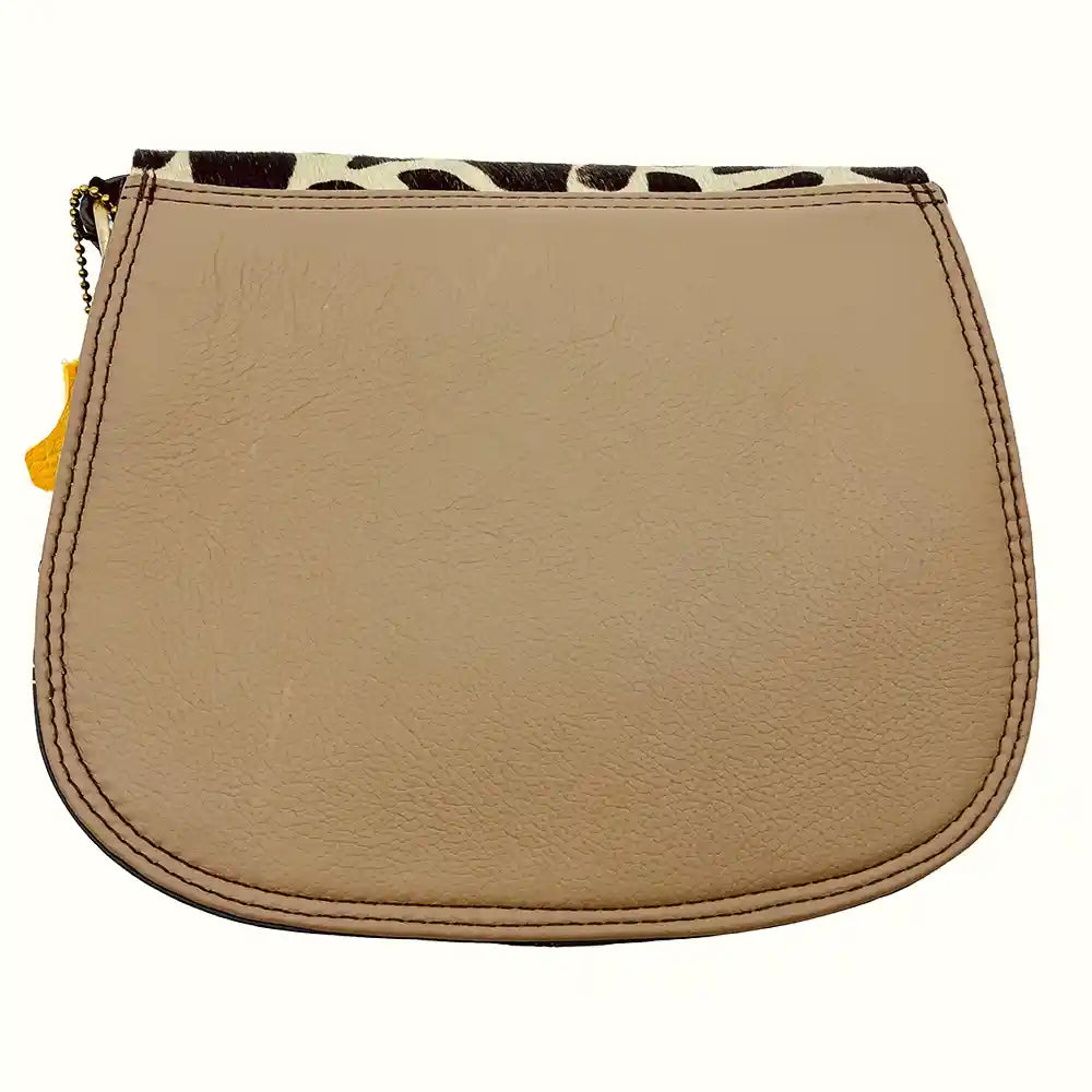 Borsetta donna piccola in pelle riciclata liscia con tracolla