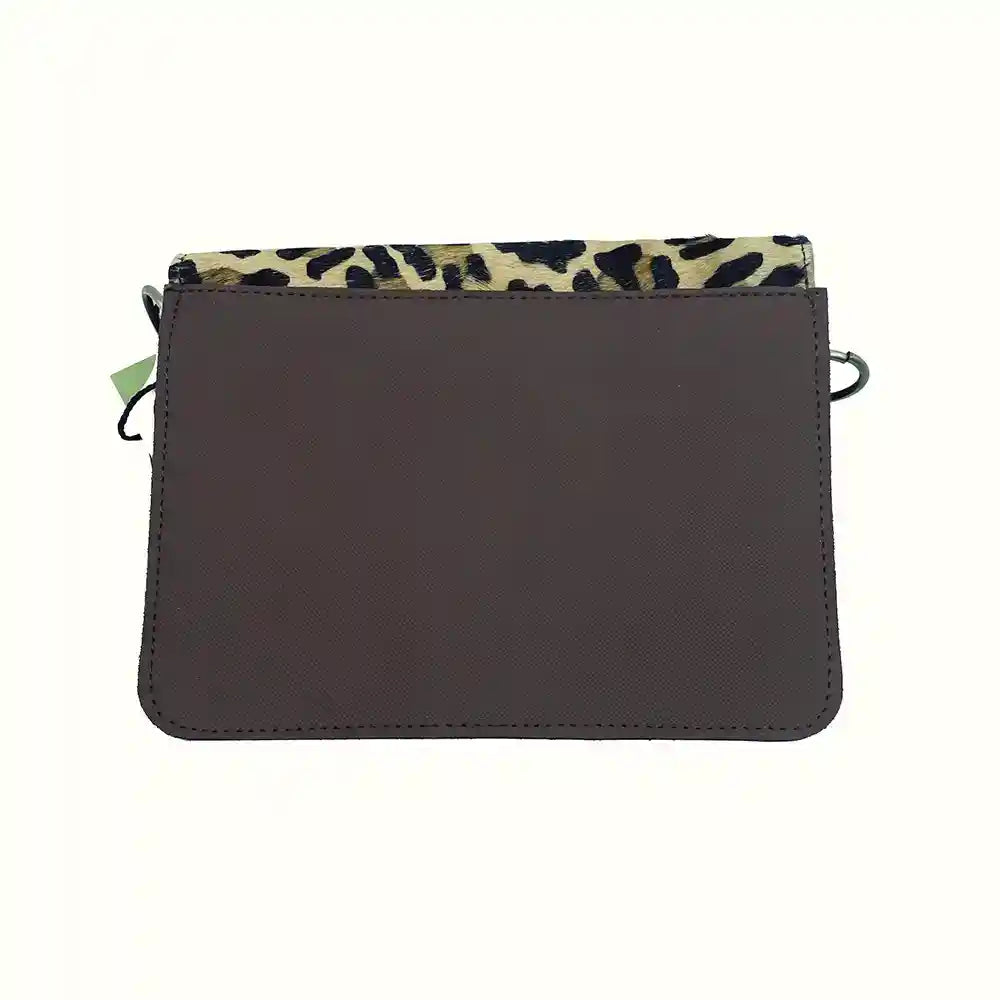 Borsa piccola in pelle liscia con tracolla