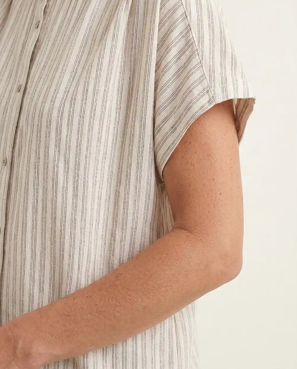 Texture cotone biologico morbido traspirante camicia righe estiva