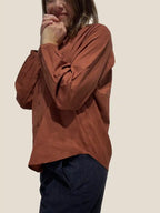 Camicia Donna Rosso Mattone