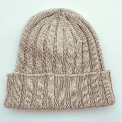 Cappello in Cashmere Rigenerato a costine