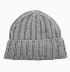Cappello in cashmere grigio chiaro Beanie Unisex
