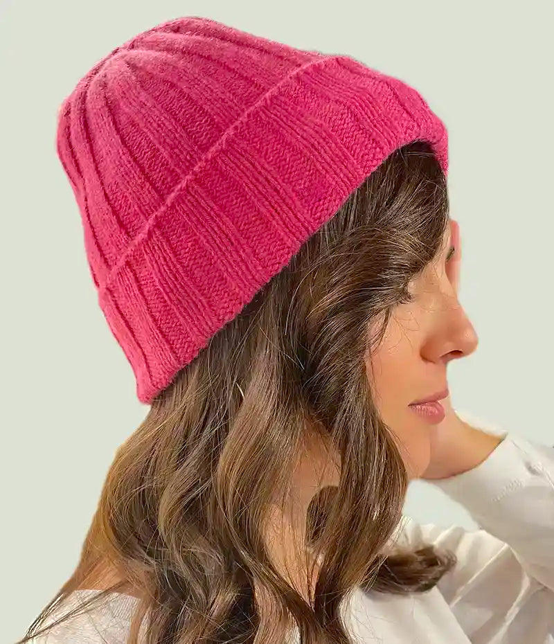 Cappello Donna Cuffietta in eco cashmere rigenerato