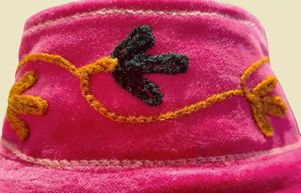 Giacca Donna in velluto con motivo floreale ricamato