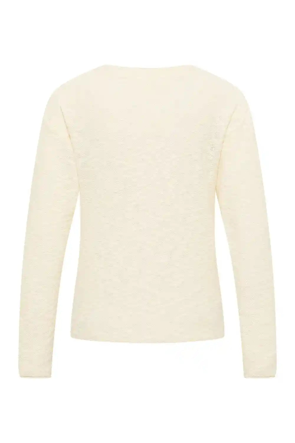 Cardigan in cotone bio GOTS scollo V vista posteriore