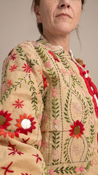 Giacca Phulkari 'Red passion'