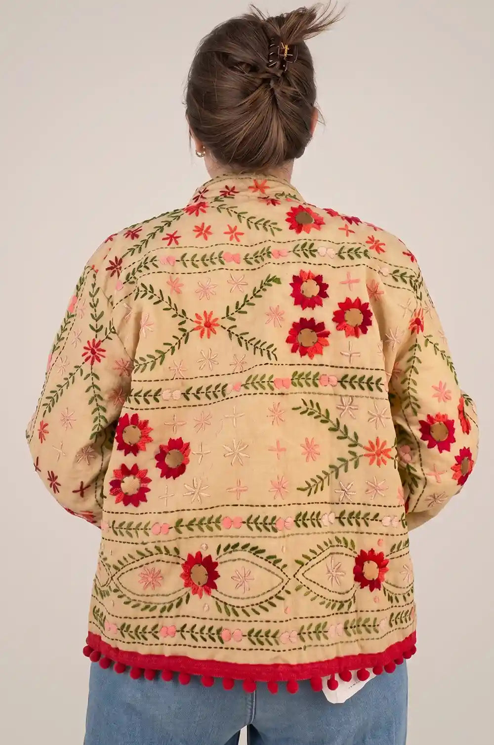 Giacca Phulkari 'Red passion'