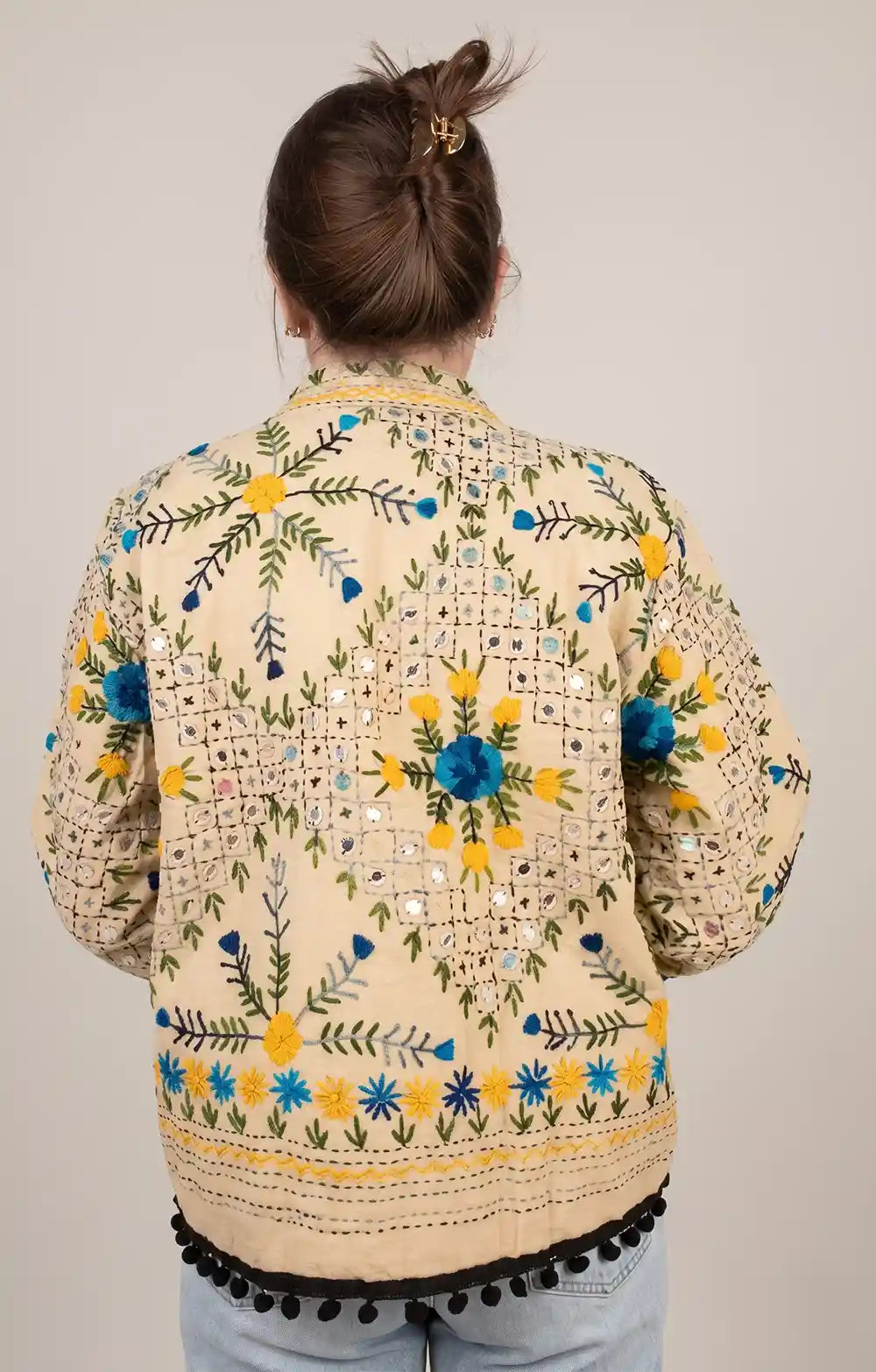 Giacca Phulkari 'Black night'