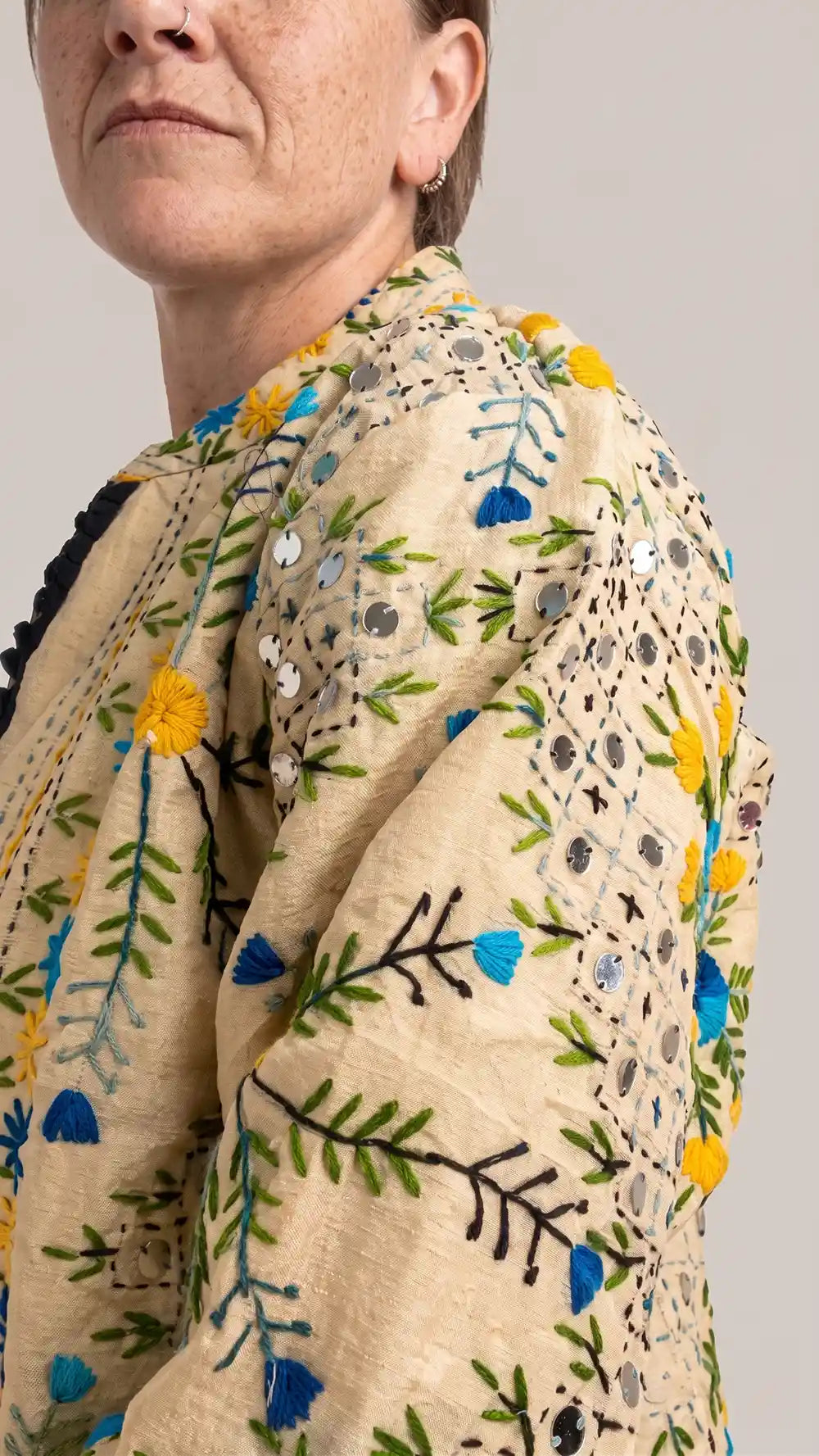 Giacca Phulkari 'Black night'