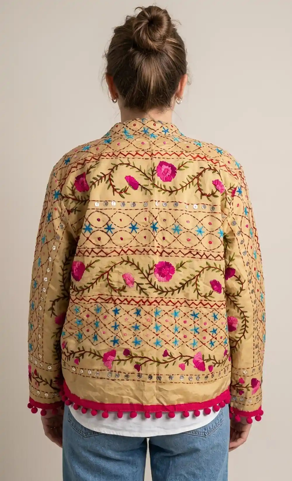 Giacca Phulkari 'Fiore Pop'