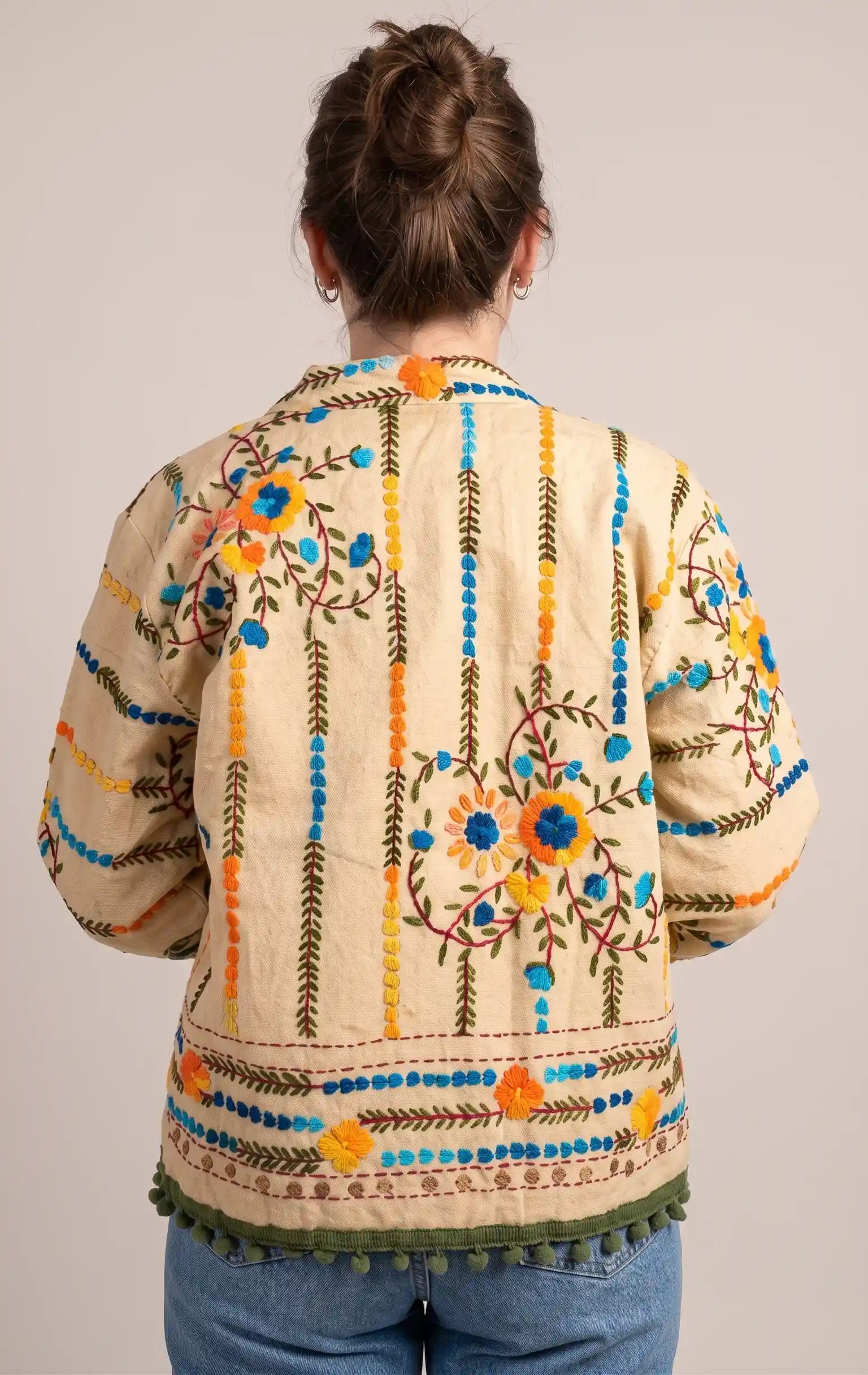 Giacca Phulkari 'Giardino Verde'