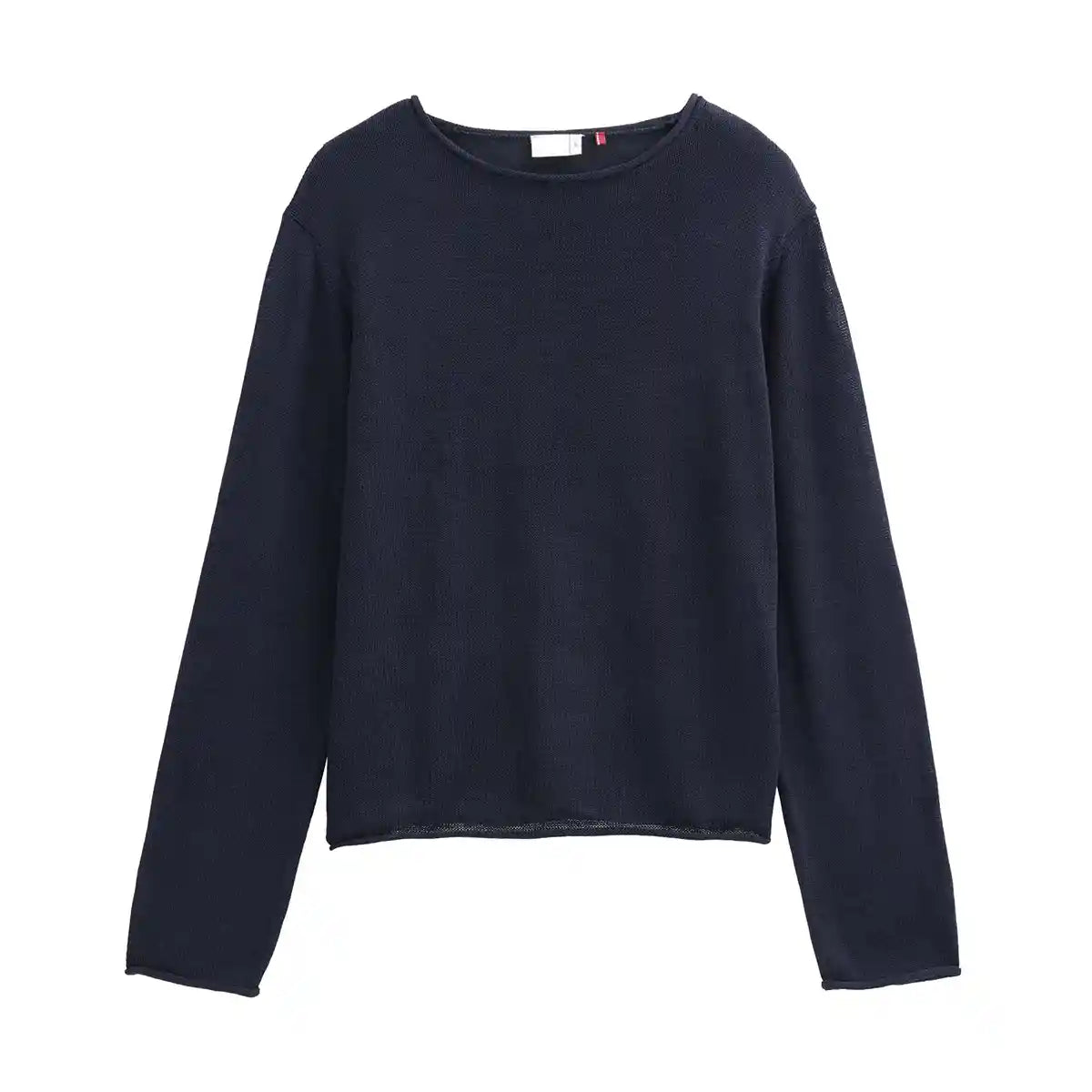 Maglia Sottile in Cotone Biologico GOTS – Blu Navy