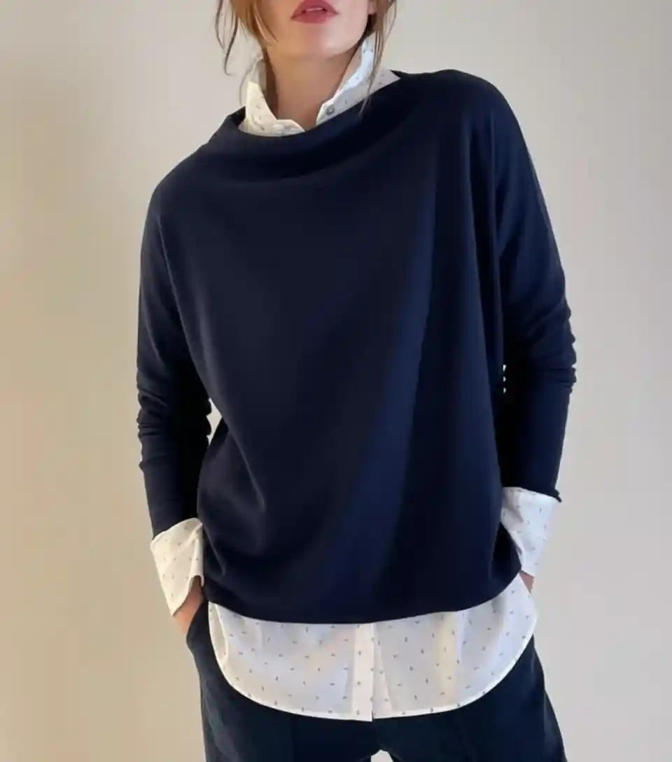 Maglia Donna Lana Merino con Scollo a Barchetta