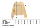 Maglioncino cotone bio traforato giallo