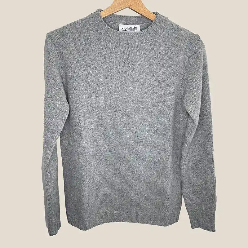 Maglione in Cashmere Rigenerato Donna - Grigio Perla