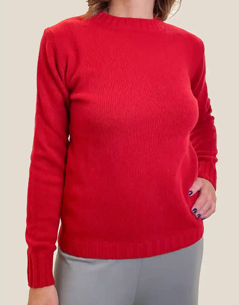 Maglione Donna in Cashmere Rosso