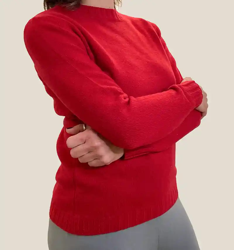 Maglione Donna in Cashmere Rosso