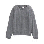 Maglione Girocollo in Pura Lana Merino GOTS – Grigio