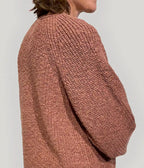 Maglione Donna in Caldo Cotone Biologico GOTS – Terracotta