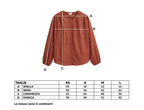 Camicia Donna Rosso Mattone