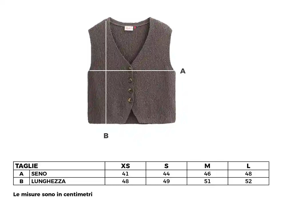 Gilet cotone biologico donna