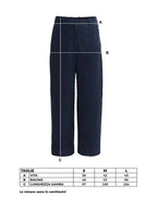 Pantaloni di Velluto Blu scuro