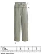 Pantaloni in mussola di cotone bio
