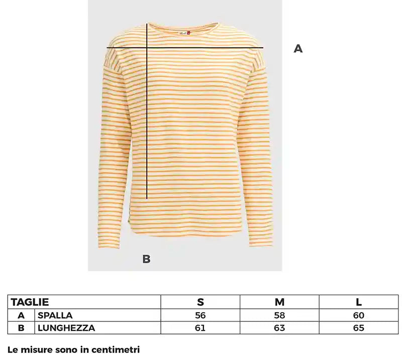 Maglietta donna a maniche lunghe