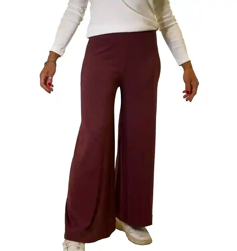 Pantalone Palazzo Donna in Bambù Lyocell 