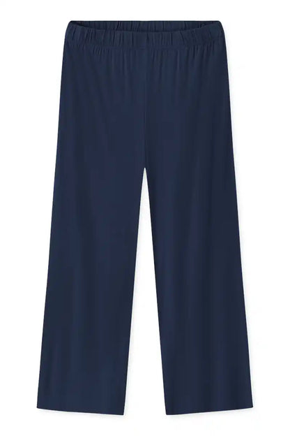 Pantalone Palazzo Donna in Viscosa di Bamboo - Blue navy