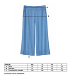 Pantalone gamba larga denim tencel