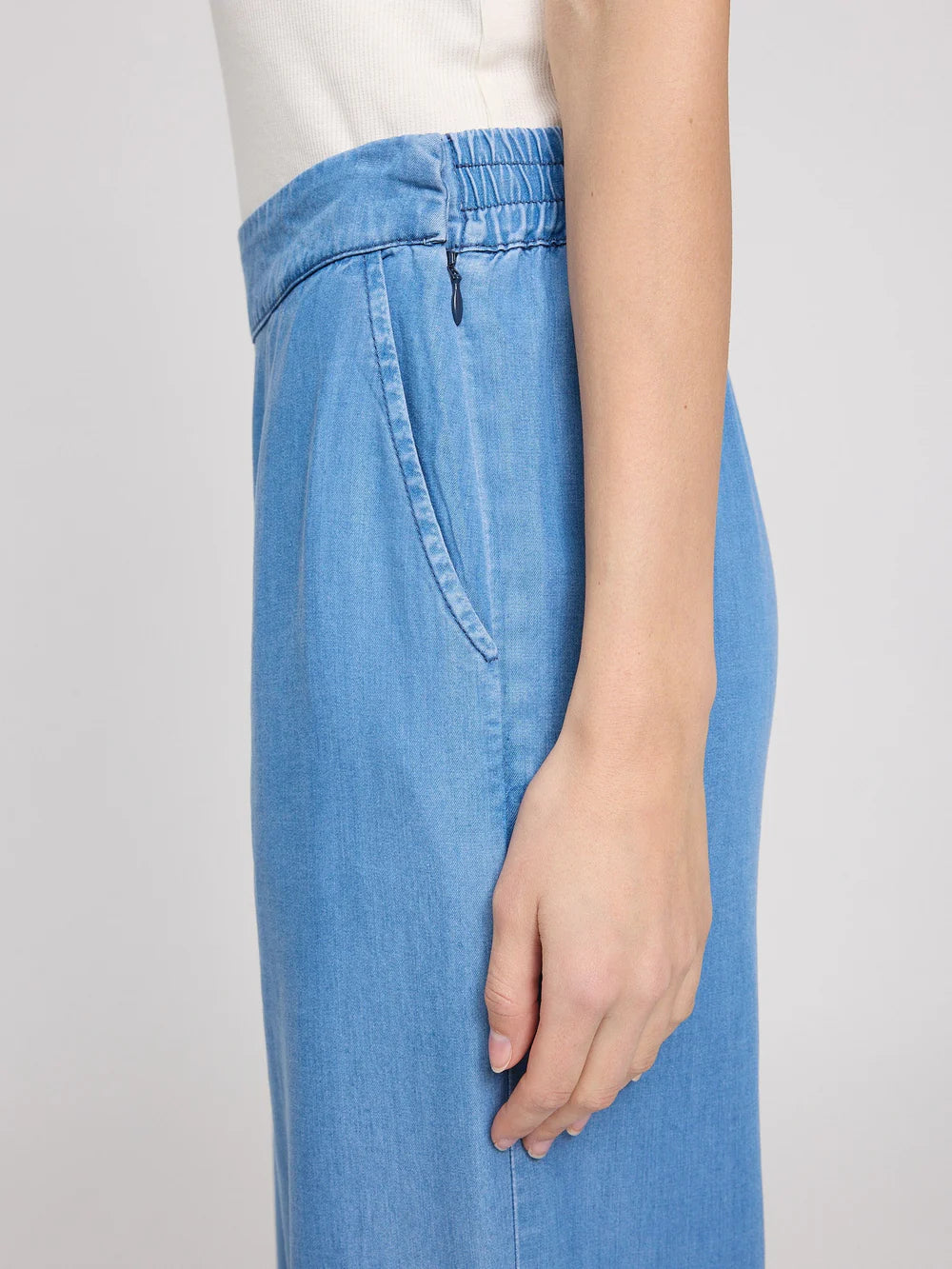 Dettaglio elastico vita zip 