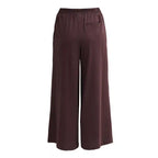 Pantalone largo con elastico in vita
