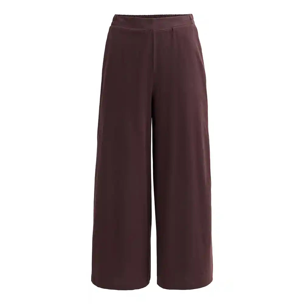 Pantalone largo con elastico in vita