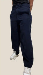 Pantalone donna in Velluto Blu scuro