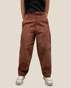 Pantalone Donna di Velluto di Cotone Biologico Rosso scuro