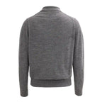 Polo Donna in Lana Merino con Bottoni – Grigio